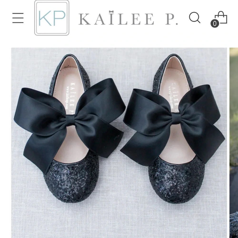 Kailee P Rose Gold Glitter Mary Janes